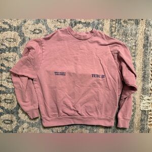 Lonely Ghost Sweatshirt Pink Size Large Excellent Condition with Tiny Hole